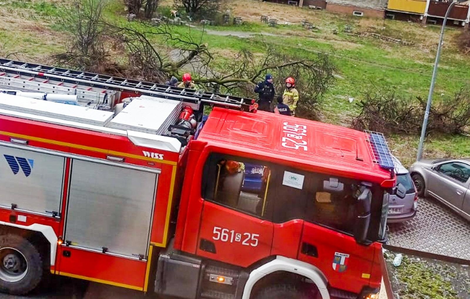 Zdjęcie w galerii na portalu naszraciborz.pl: Nocna wichura nad powiatem raciborskim. Zagrożenie życia w Lasakach wiadomości z regionu