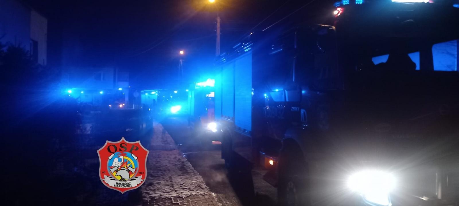 Zdjęcie w galerii na portalu naszraciborz.pl: Pożar w Markowicach, czad na Katowickiej wiadomości z regionu