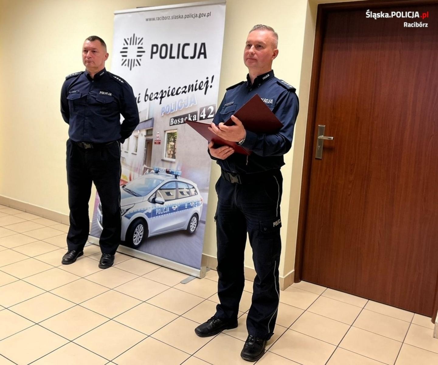 Zdjęcie w galerii na portalu naszraciborz.pl: Odprawa roczna w raciborskiej komendzie policji wiadomości z regionu