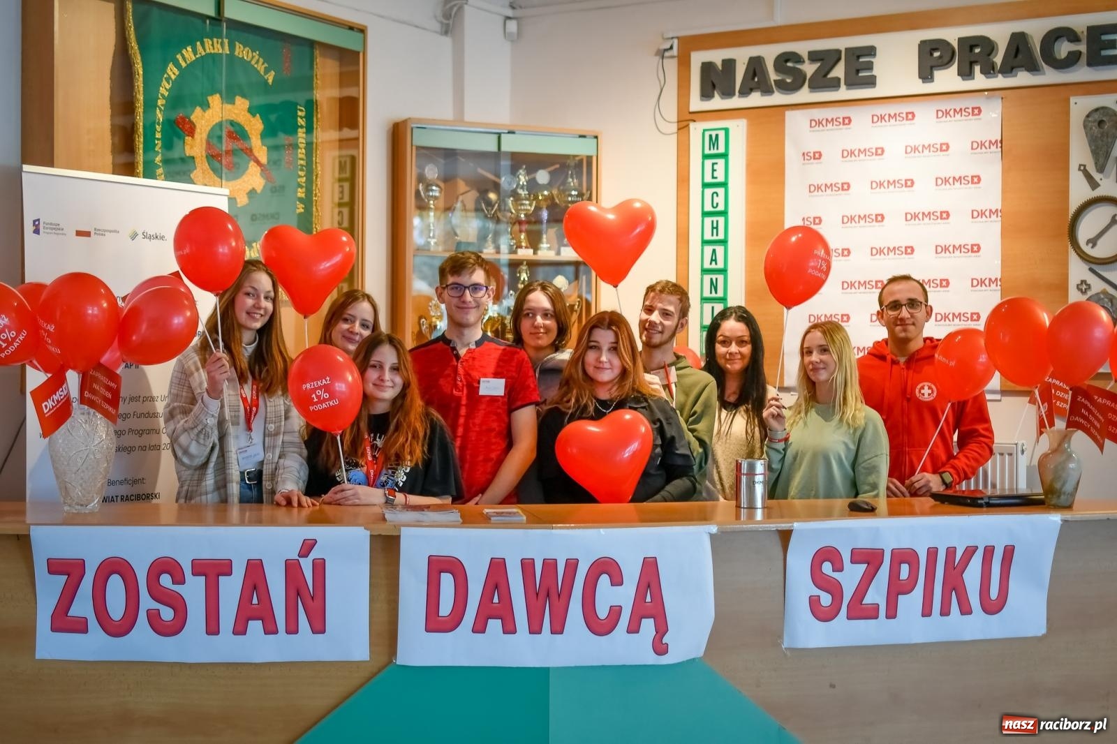 Zdjęcie w galerii na portalu naszraciborz.pl: #KOMÓRKOMANIA w Mechaniku. Druga akcja pod patronatem DKMS wiadomości z regionu