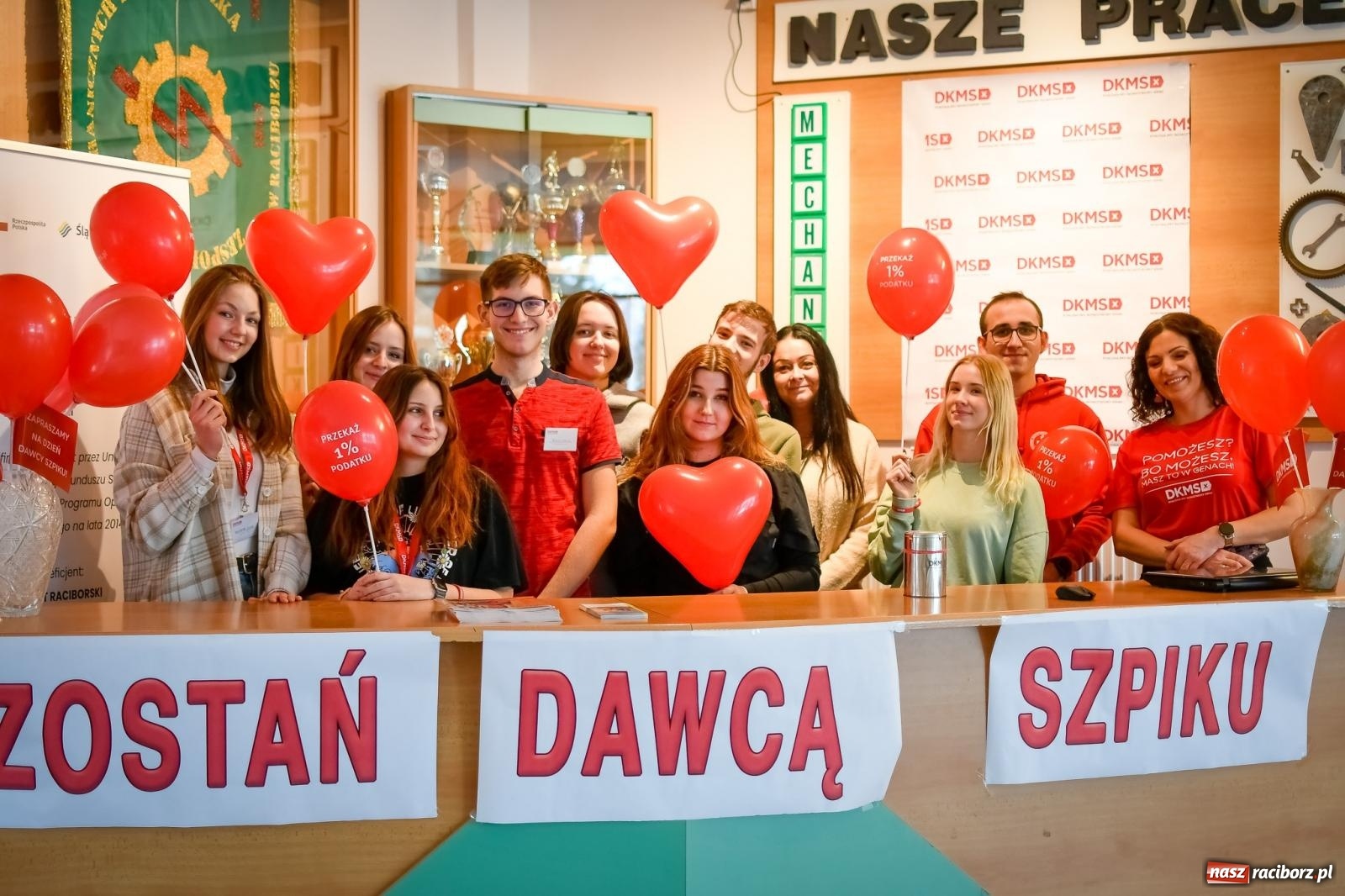 Zdjęcie w galerii na portalu naszraciborz.pl: #KOMÓRKOMANIA w Mechaniku. Druga akcja pod patronatem DKMS wiadomości z regionu