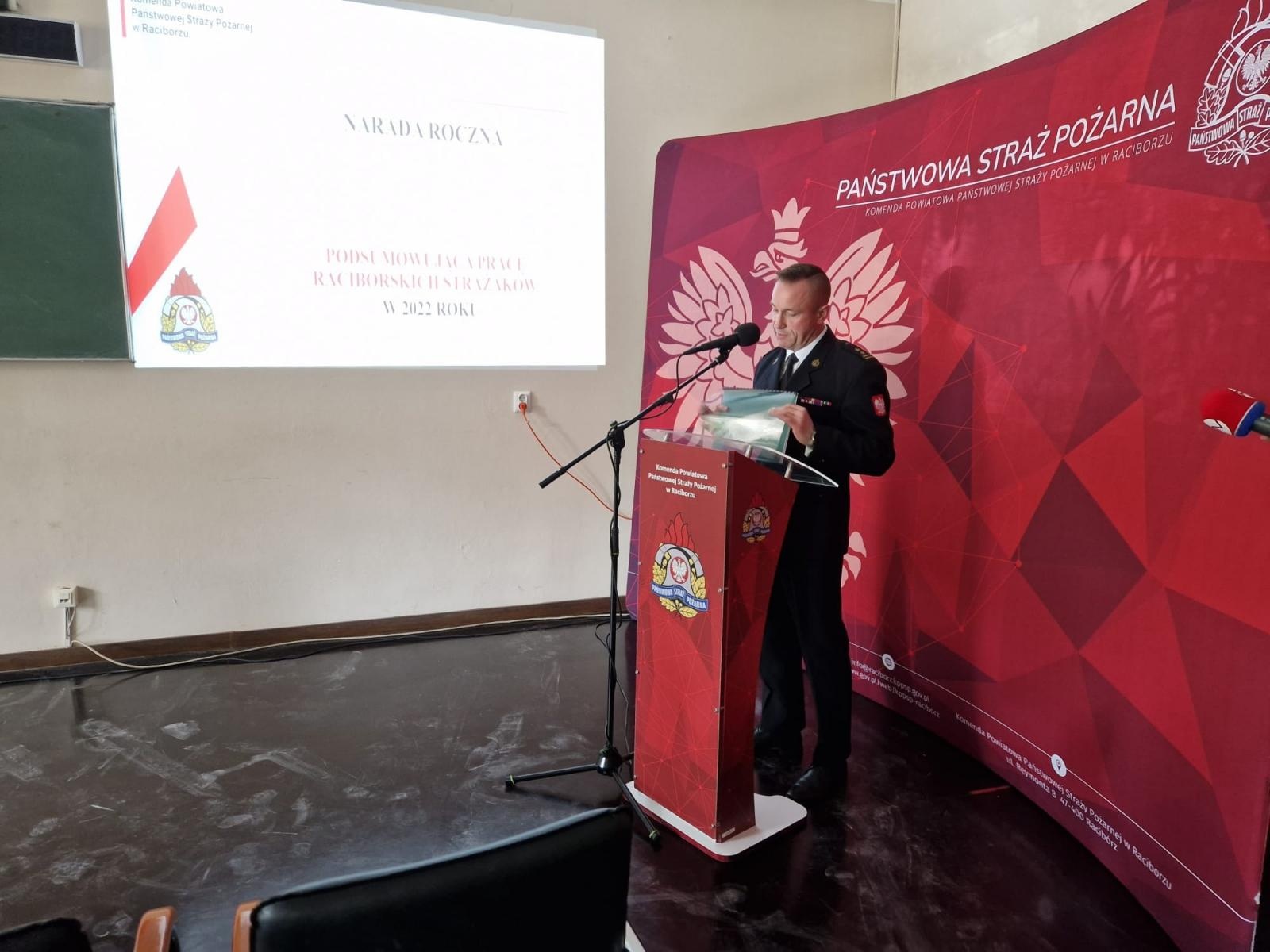 Zdjęcie w galerii na portalu naszraciborz.pl: Narada roczna przy Reymonta. Strażacy podsumowali rok 2022 wiadomości z regionu