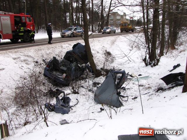Zdjęcie w galerii na portalu naszraciborz.pl: Śmiertelny wypadek pod Szymocicami wiadomości z regionu