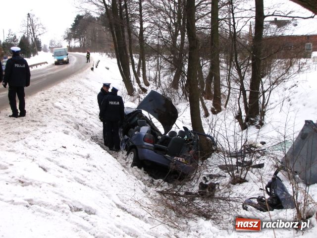 Zdjęcie w galerii na portalu naszraciborz.pl: Śmiertelny wypadek pod Szymocicami wiadomości z regionu