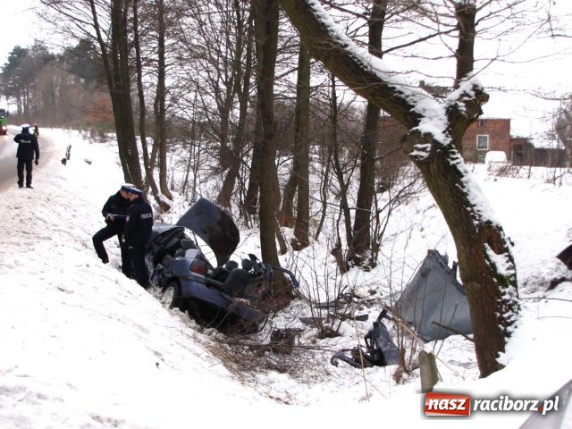 Zdjęcie w galerii na portalu naszraciborz.pl: Śmiertelny wypadek pod Szymocicami wiadomości z regionu