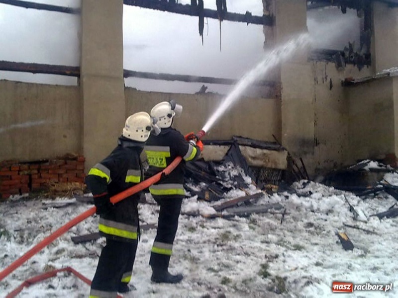 Zdjęcie w galerii na portalu naszraciborz.pl: Pożar stodoły w Kobyli wiadomości z regionu