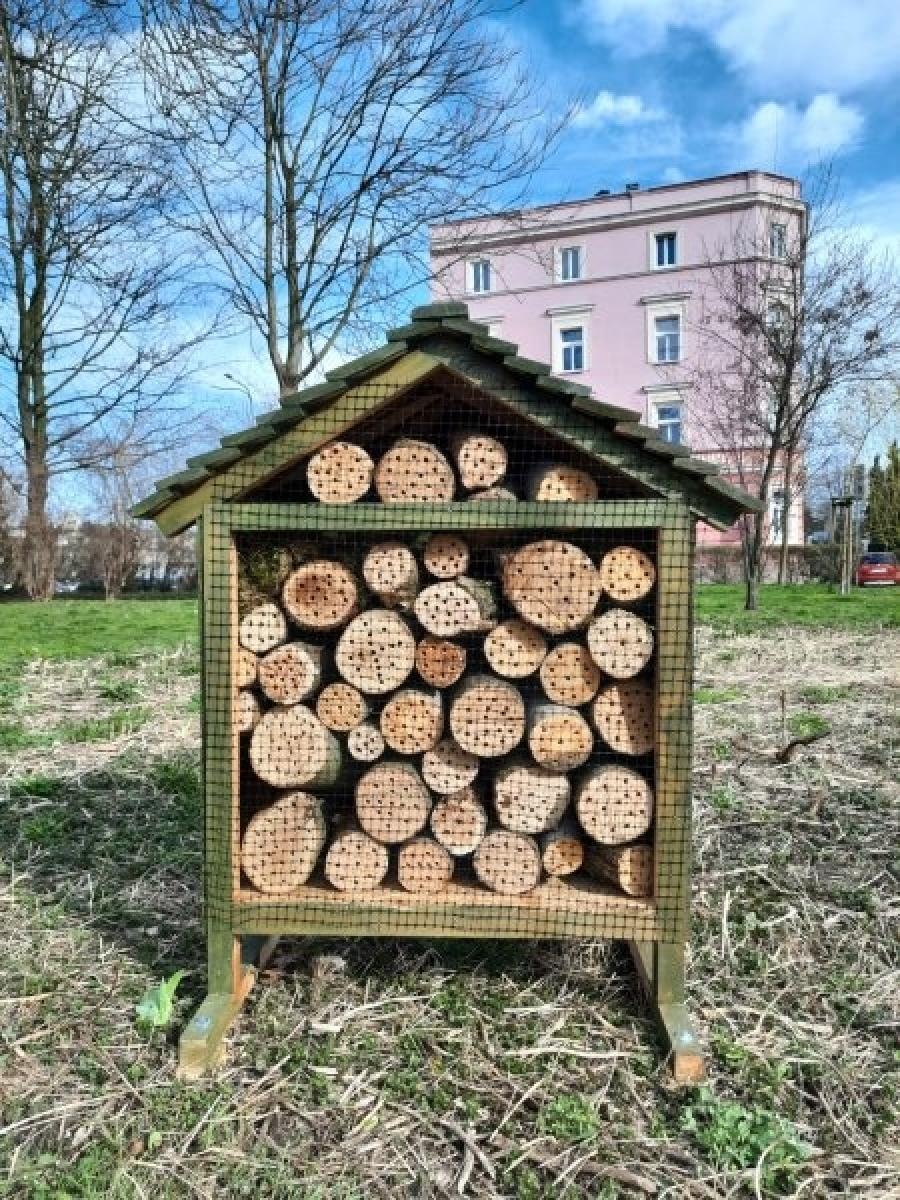 Zdjęcie w galerii na portalu naszraciborz.pl: W Raciborzu przybyło hoteli... dla owadów wiadomości z regionu