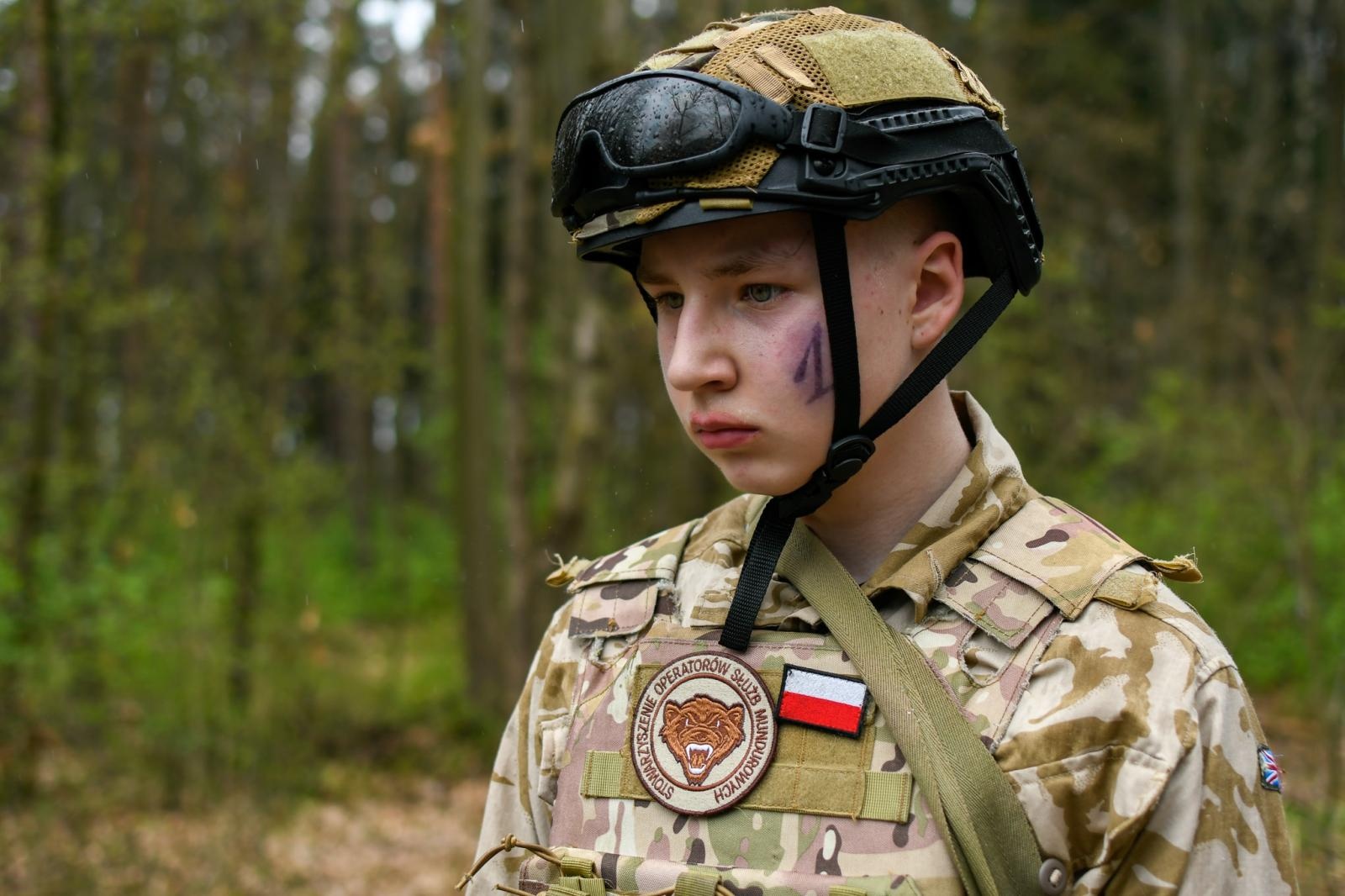 Zdjęcie w galerii na portalu naszraciborz.pl: ZWIADOWCY. Bieg militarny w lesie Obora wiadomości z regionu