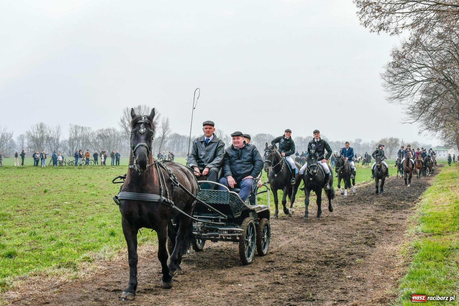 Zdjęcie w galerii na portalu naszraciborz.pl: Wyścigi na finał bieńkowickiej procesji konnej [FOTO i WIDEO] wiadomości z regionu