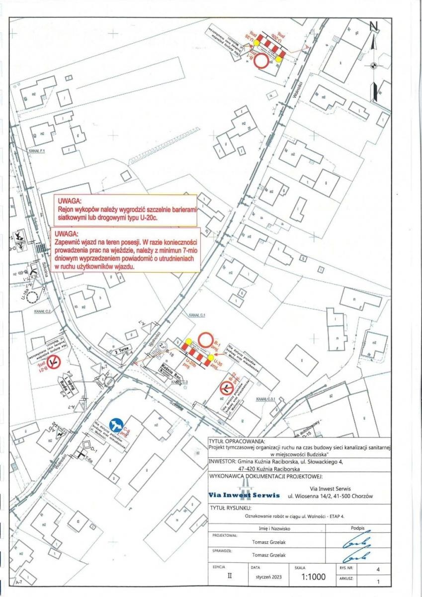 Zdjęcie w galerii na portalu naszraciborz.pl: Utrudnienia w Budziskach. Rusza budowa kanalizacji wiadomości z regionu