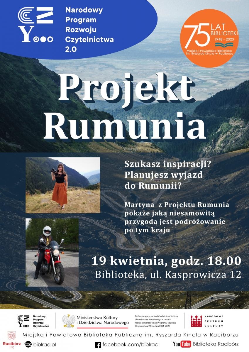 Zdjęcie w galerii na portalu naszraciborz.pl: Projekt Rumunia, czyli podróżnicze spotkanie w raciborskiej bibliotece wiadomości z regionu