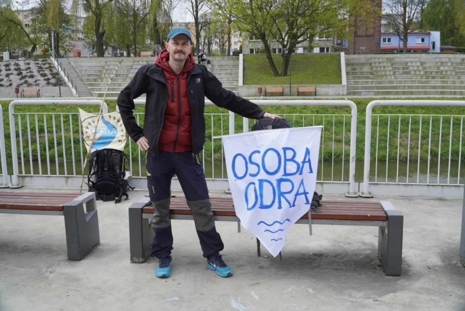 Zdjęcie w galerii na portalu naszraciborz.pl: Marsz dla Odry dotarł do Raciborza wiadomości z regionu