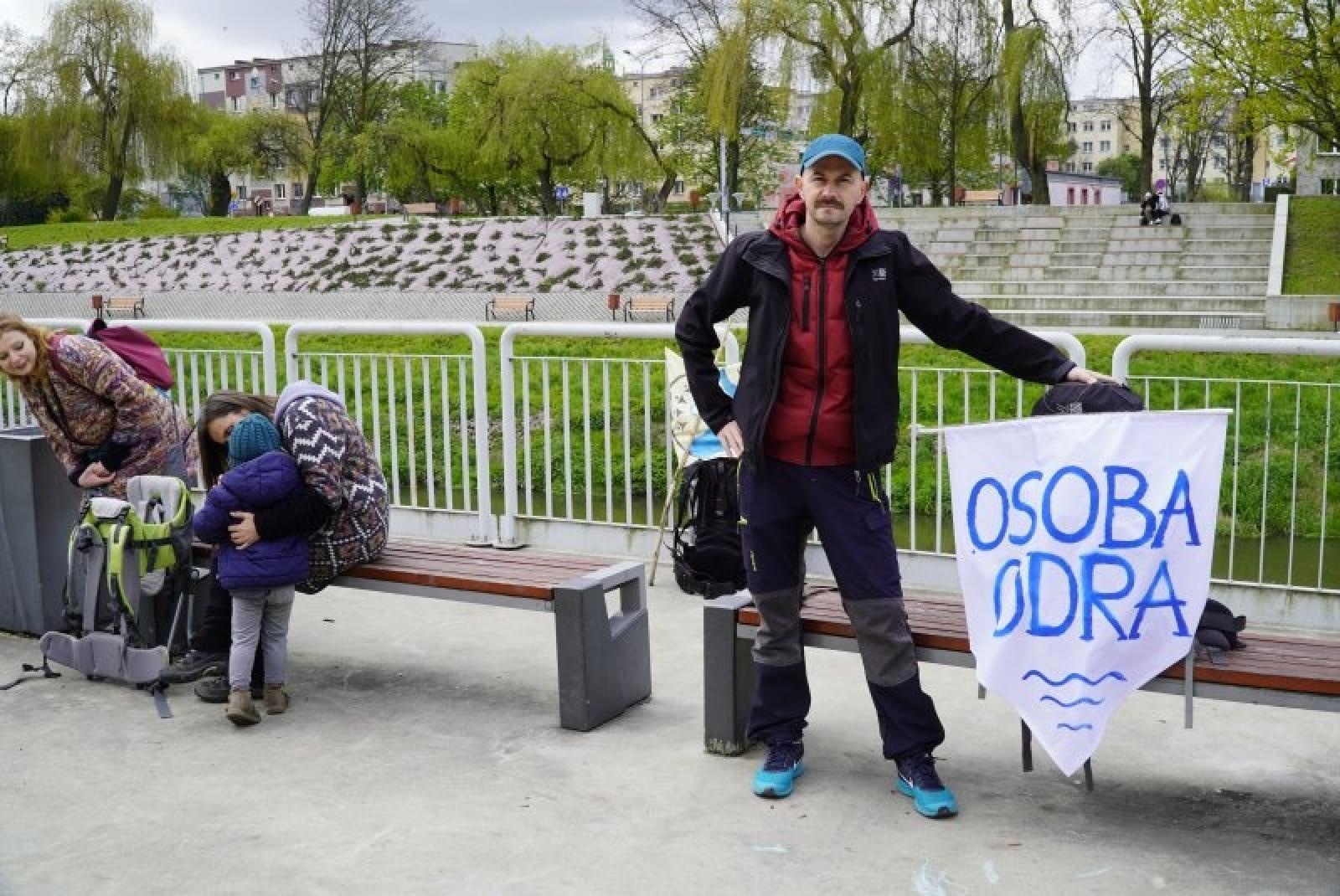 Zdjęcie w galerii na portalu naszraciborz.pl: Marsz dla Odry dotarł do Raciborza wiadomości z regionu