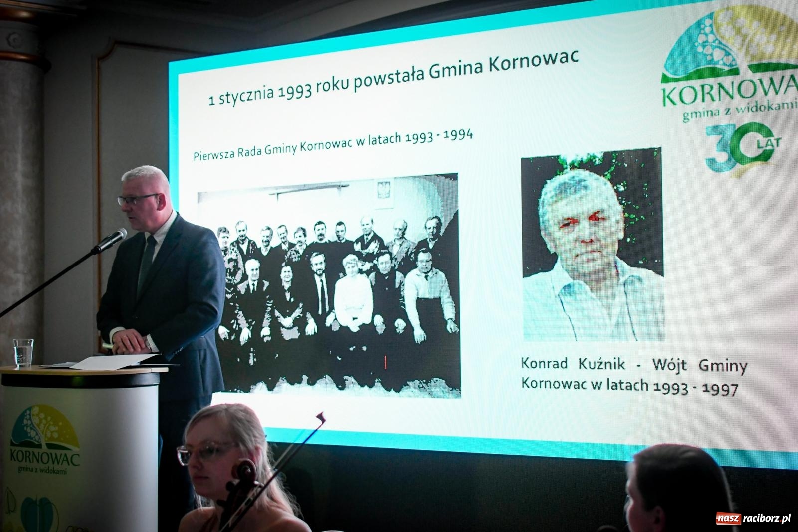 Zdjęcie w galerii na portalu naszraciborz.pl: Bankiet, partnerstwo i honorowe obywatelstwo. Perłowe gody gminy Kornowac FOTO i WIDEO wiadomości z regionu