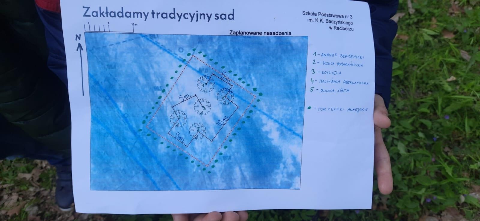 Zdjęcie w galerii na portalu naszraciborz.pl: Tradycyjny Sad. Uczniowie z Brzezia w ogólnopolskim projekcie wiadomości z regionu