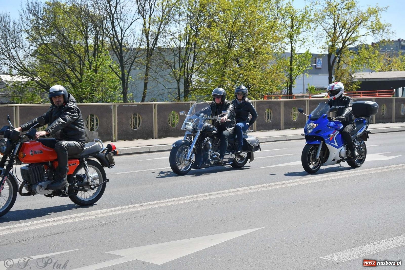 Zdjęcie w galerii na portalu naszraciborz.pl: Setki motocyklistów na ulicach Raciborza [FOTO] wiadomości z regionu