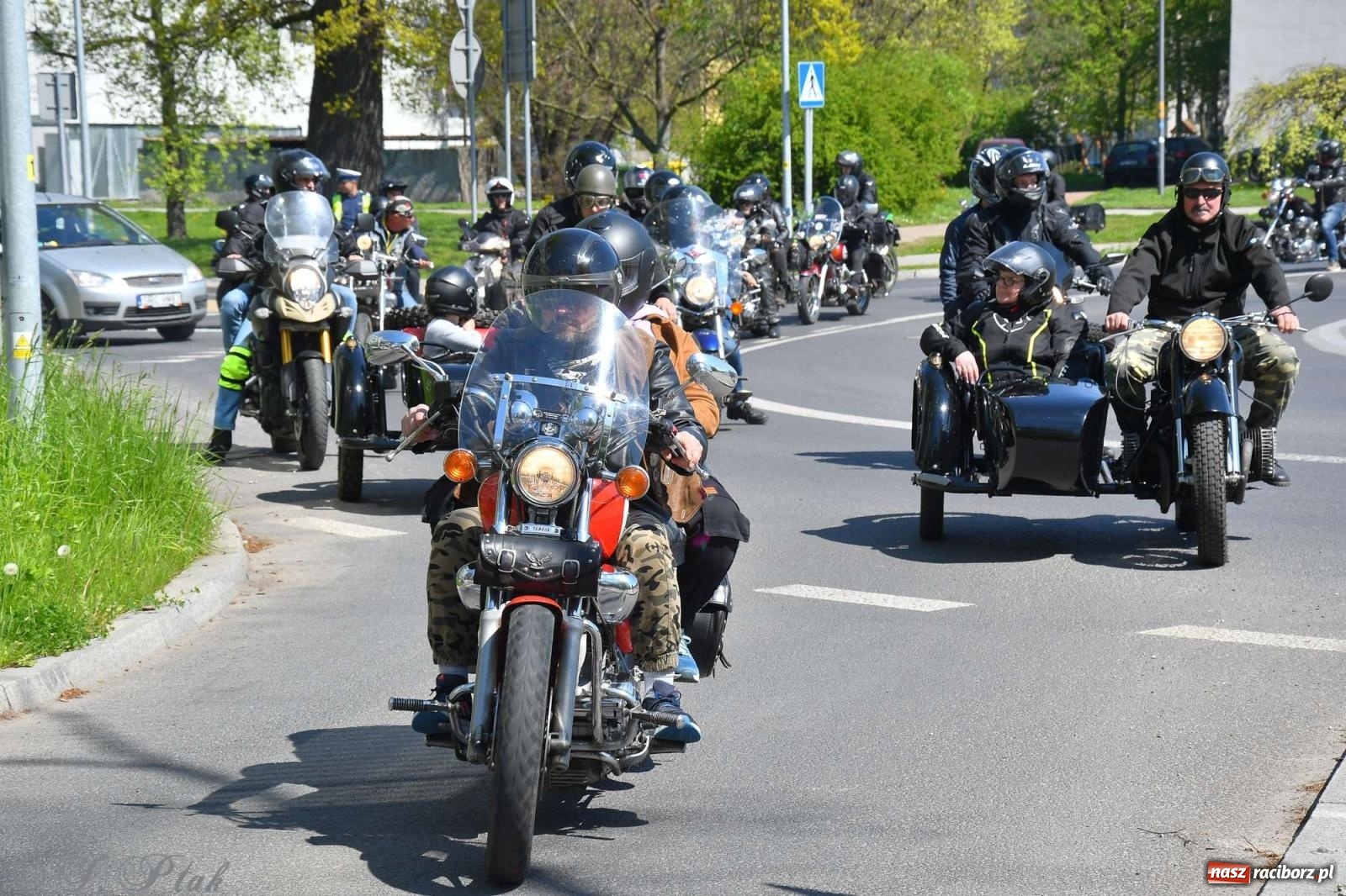 Zdjęcie w galerii na portalu naszraciborz.pl: Setki motocyklistów na ulicach Raciborza [FOTO] wiadomości z regionu