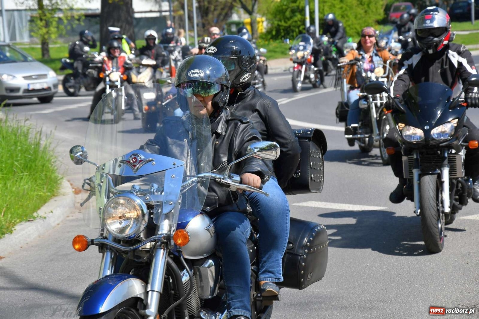 Zdjęcie w galerii na portalu naszraciborz.pl: Setki motocyklistów na ulicach Raciborza [FOTO] wiadomości z regionu