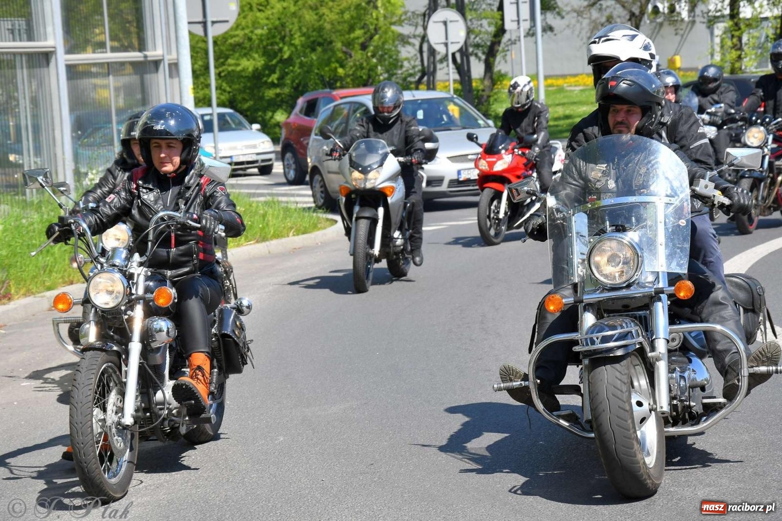 Zdjęcie w galerii na portalu naszraciborz.pl: Setki motocyklistów na ulicach Raciborza [FOTO] wiadomości z regionu