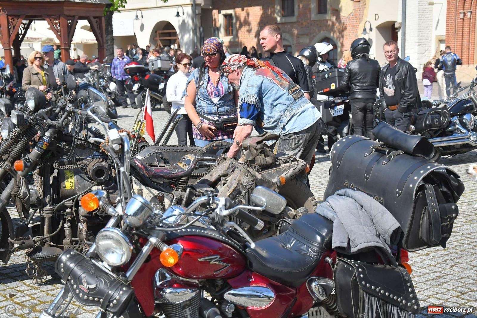 Zdjęcie w galerii na portalu naszraciborz.pl: Setki motocyklistów na ulicach Raciborza [FOTO] wiadomości z regionu