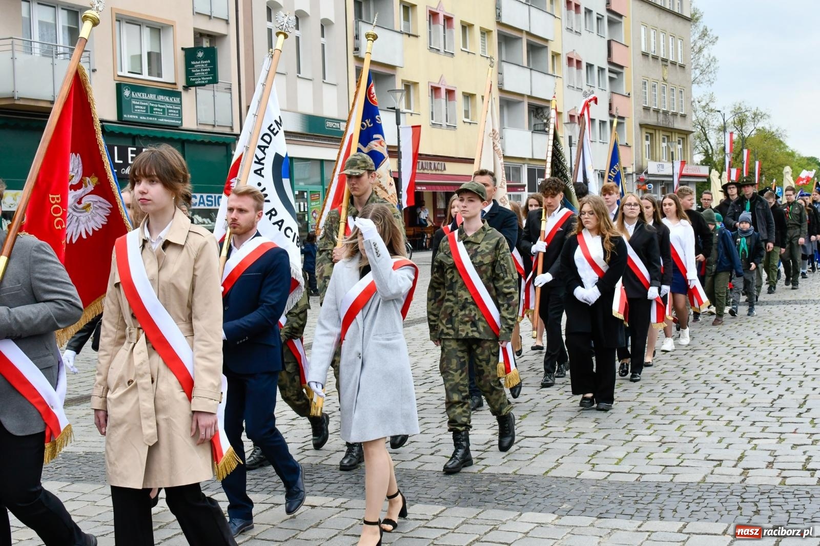 Zdjęcie w galerii na portalu naszraciborz.pl: Święto Narodowe Trzeciego Maja w Raciborzu [FOTO i WIDEO] wiadomości z regionu