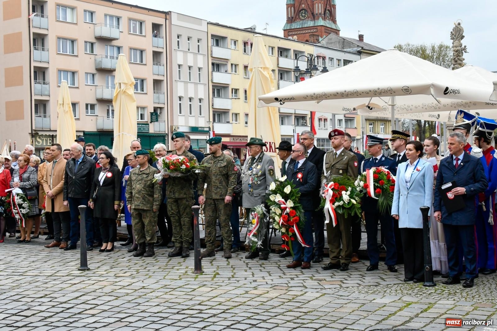 Zdjęcie w galerii na portalu naszraciborz.pl: Święto Narodowe Trzeciego Maja w Raciborzu [FOTO i WIDEO] wiadomości z regionu