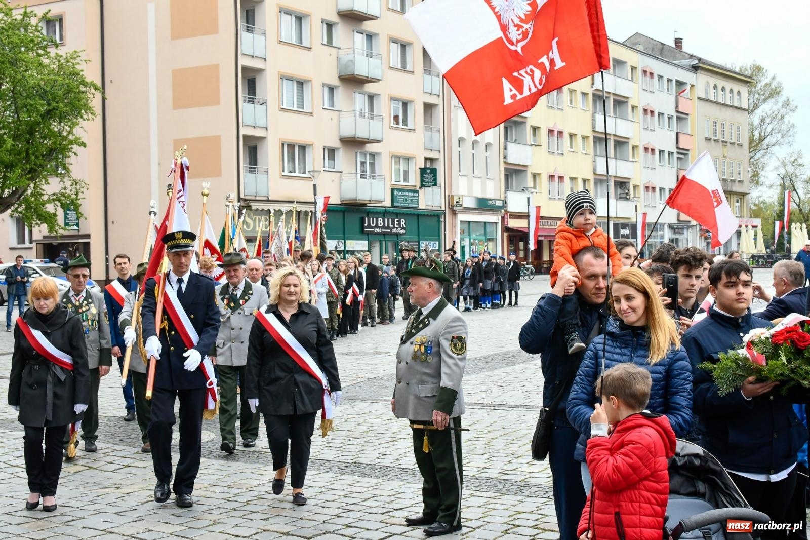 Zdjęcie w galerii na portalu naszraciborz.pl: Święto Narodowe Trzeciego Maja w Raciborzu [FOTO i WIDEO] wiadomości z regionu