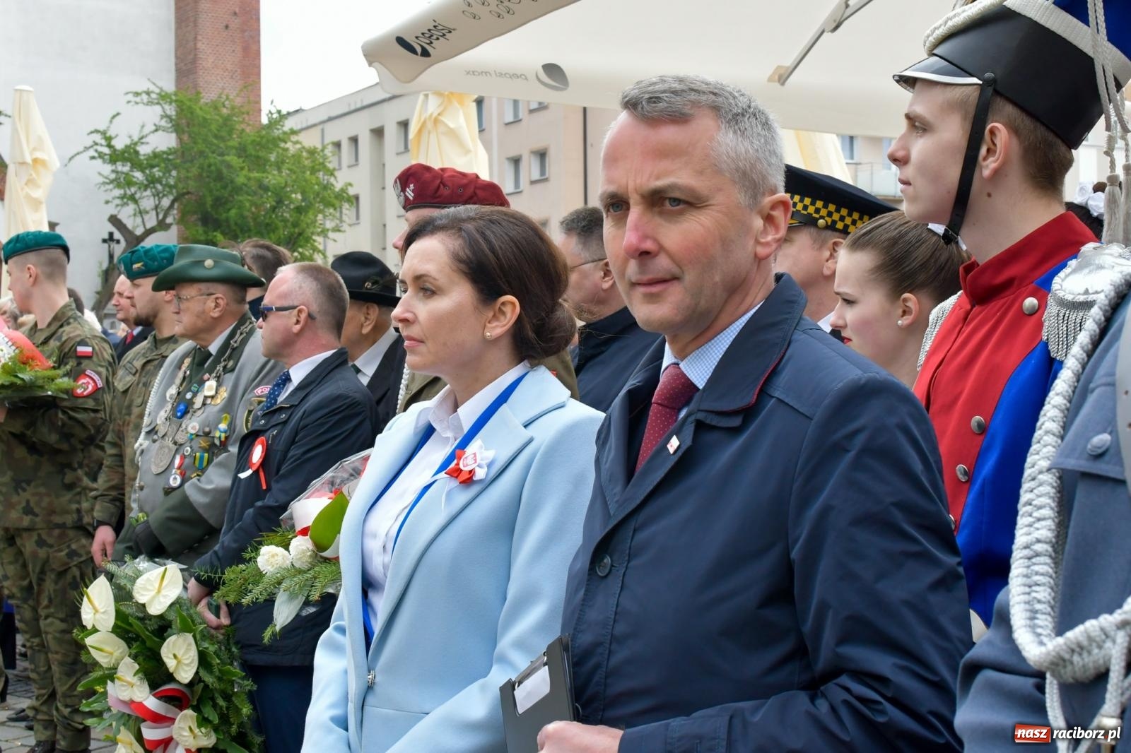 Zdjęcie w galerii na portalu naszraciborz.pl: Święto Narodowe Trzeciego Maja w Raciborzu [FOTO i WIDEO] wiadomości z regionu