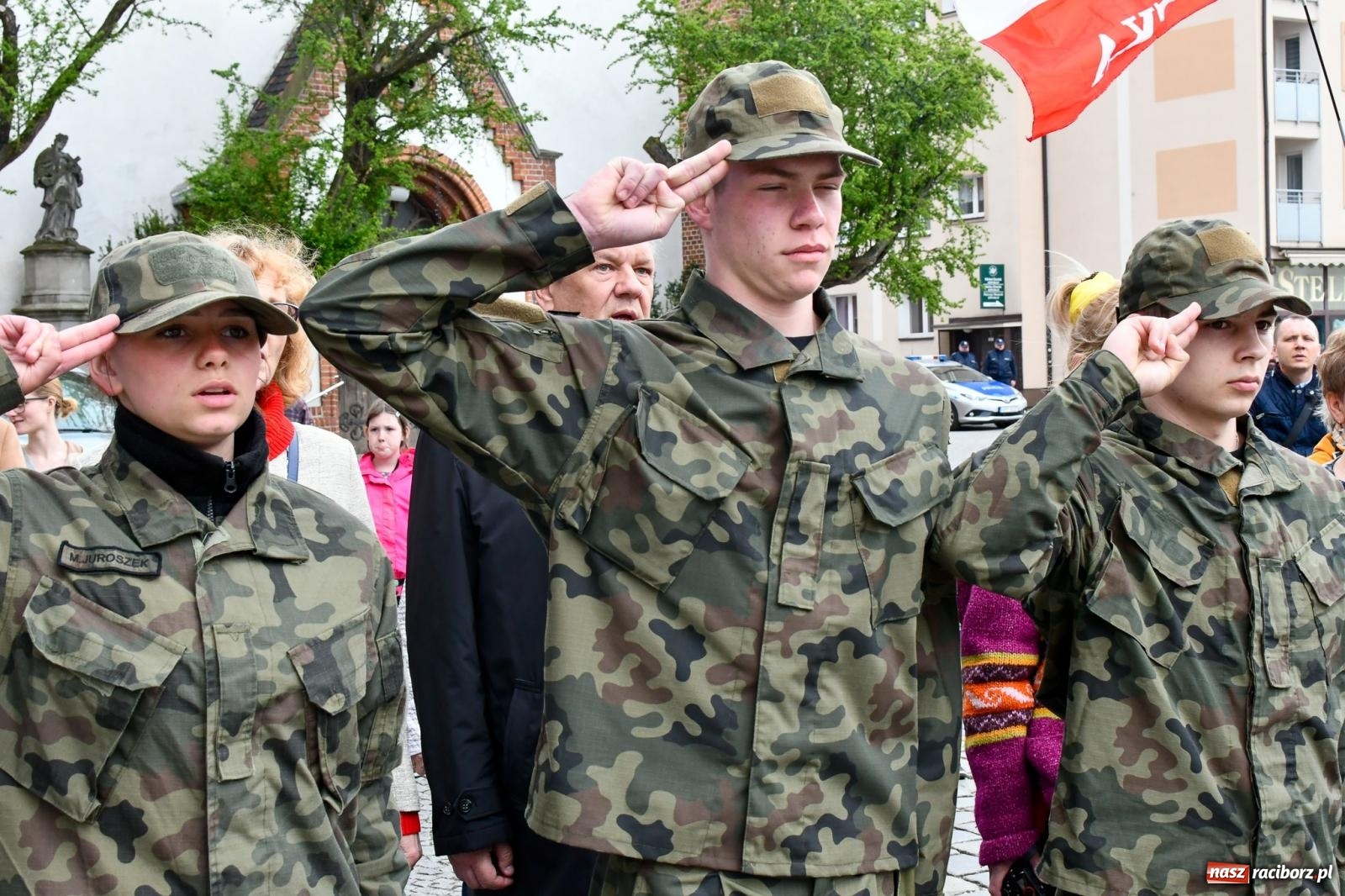Zdjęcie w galerii na portalu naszraciborz.pl: Święto Narodowe Trzeciego Maja w Raciborzu [FOTO i WIDEO] wiadomości z regionu