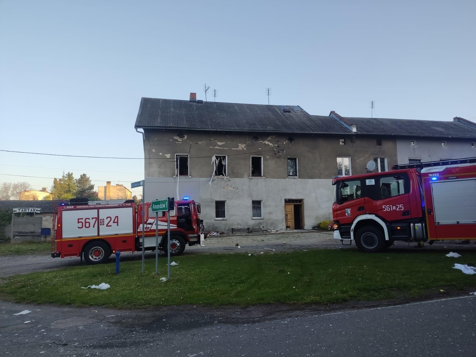 Zdjęcie w galerii na portalu naszraciborz.pl: Ze snu wyrwał ich huk. Wybuch gazu w Krowiarkach wiadomości z regionu