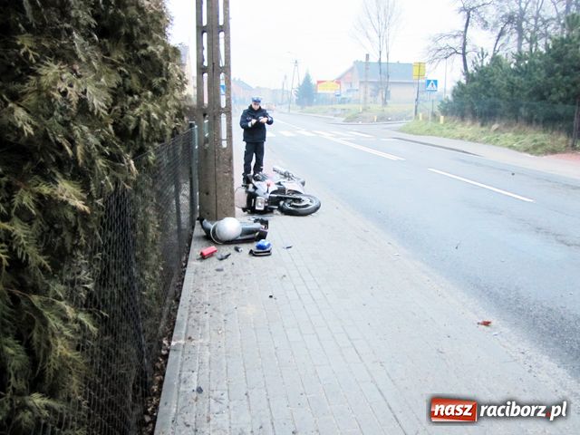 Zdjęcie w galerii na portalu naszraciborz.pl: Pijany motocyklista sprawcą wypadku wiadomości z regionu