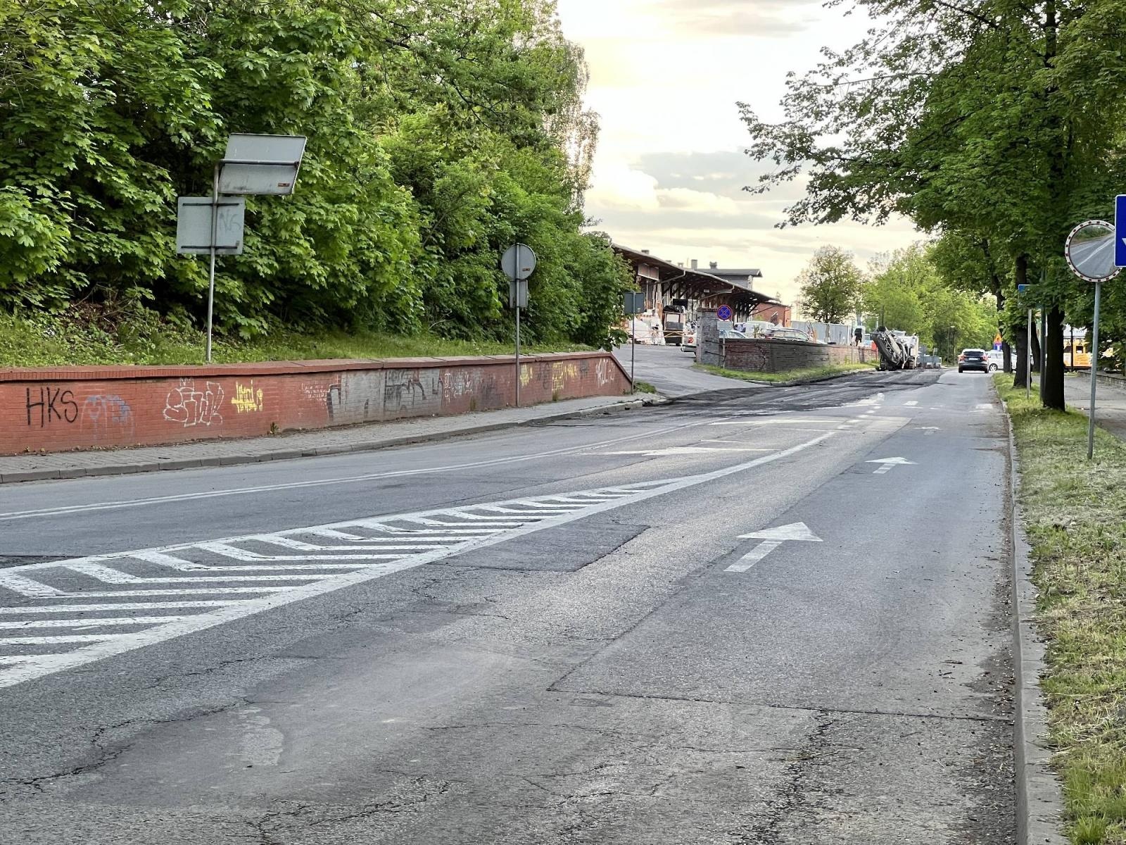 Zdjęcie w galerii na portalu naszraciborz.pl: Uwaga kierowcy. Ruszył remont Kolejowej od wiaduktu do Głowackiego wiadomości z regionu