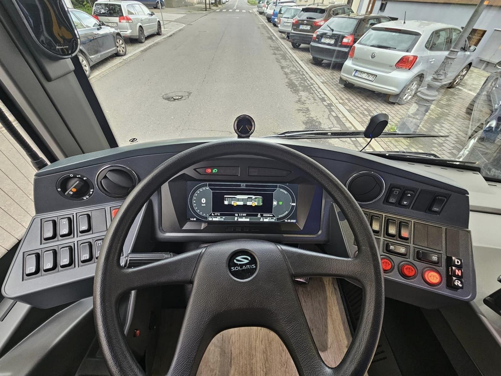 Zdjęcie w galerii na portalu naszraciborz.pl: Raciborskie PK testuje e-bus Solarisa wiadomości z regionu