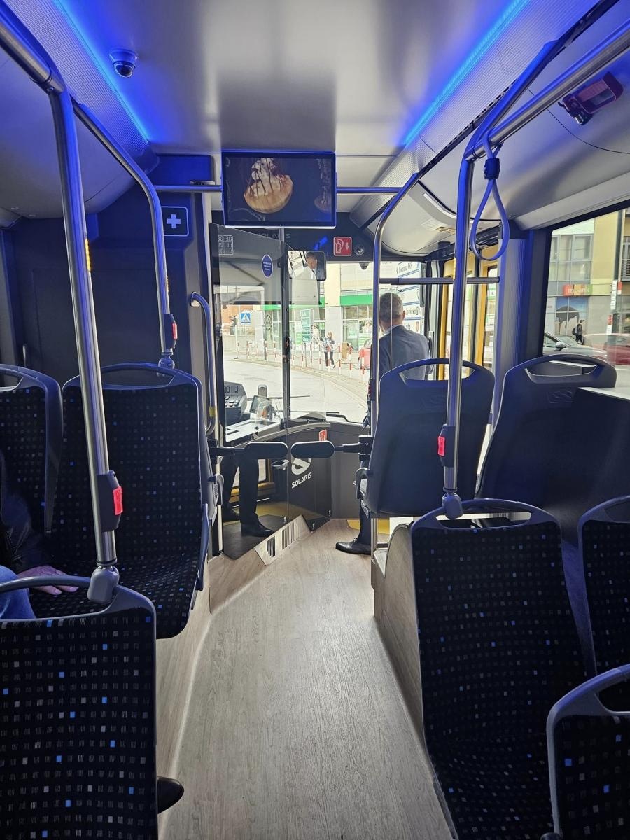 Zdjęcie w galerii na portalu naszraciborz.pl: Raciborskie PK testuje e-bus Solarisa wiadomości z regionu