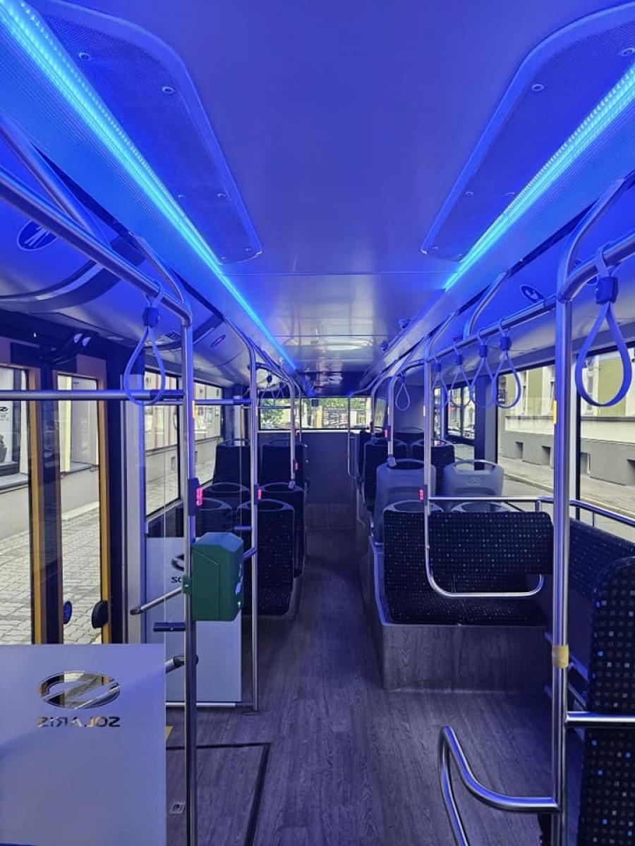Zdjęcie w galerii na portalu naszraciborz.pl: Raciborskie PK testuje e-bus Solarisa wiadomości z regionu