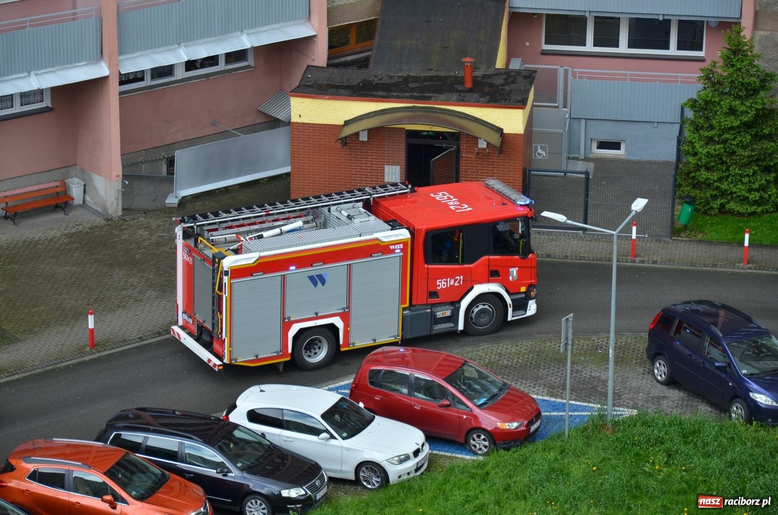 Zdjęcie w galerii na portalu naszraciborz.pl: Alarm z czujki tlenku węgla przy Katowickiej wiadomości z regionu