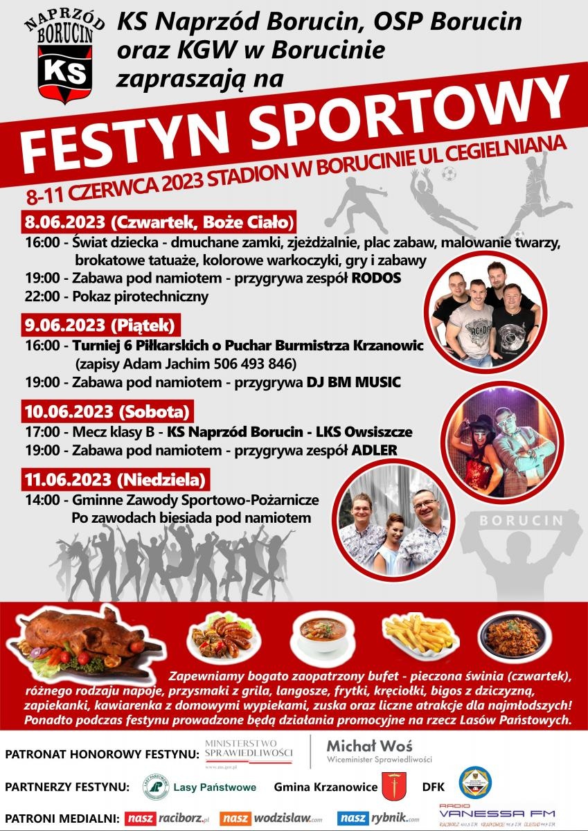 Zdjęcie w galerii na portalu naszraciborz.pl: Borucin zaprasza na festyn sportowo-pożarniczy wiadomości z regionu