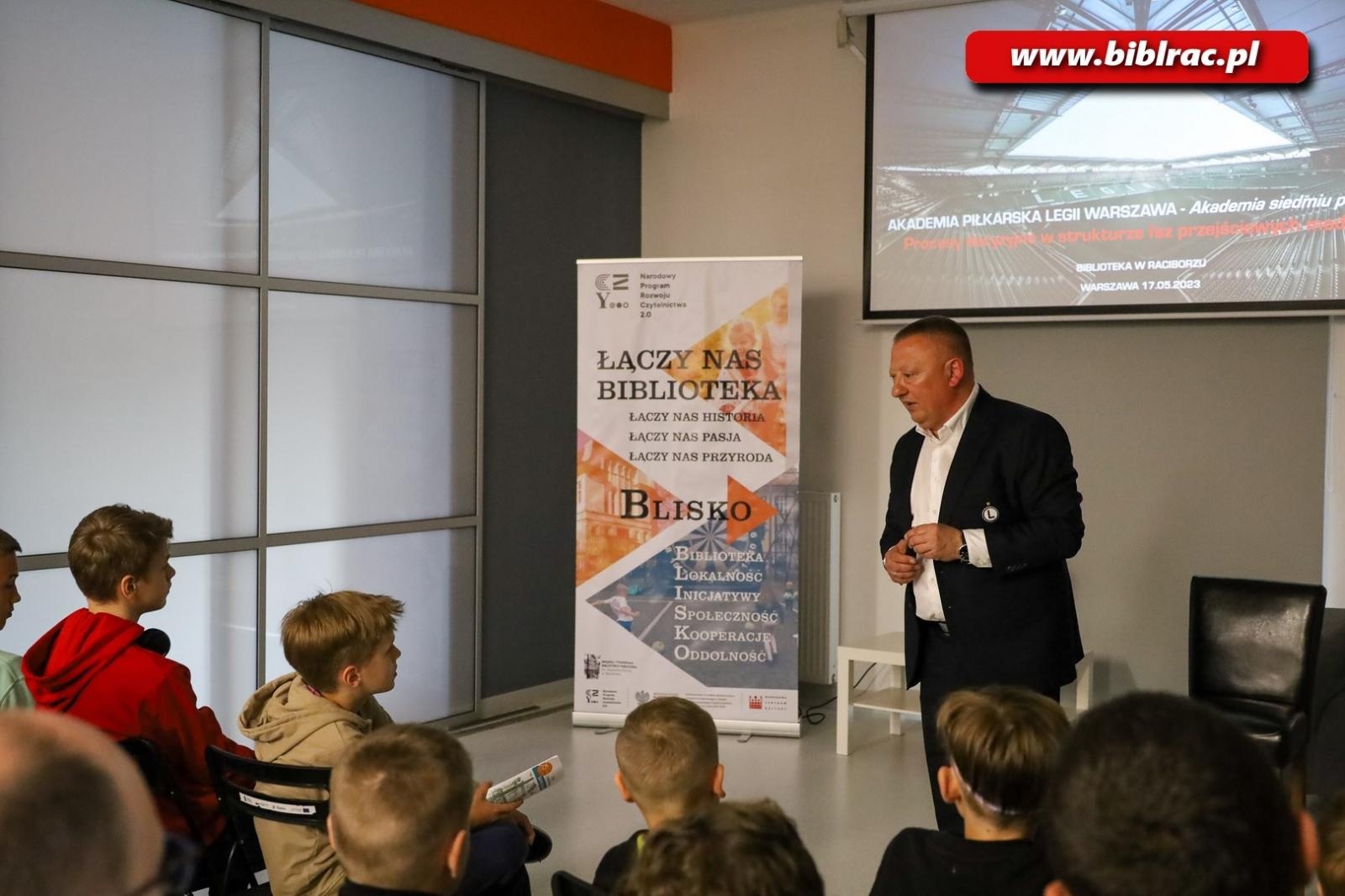 Zdjęcie w galerii na portalu naszraciborz.pl: Szef Akademii Legii Warszawa przyjechał do Raciborza wiadomości z regionu