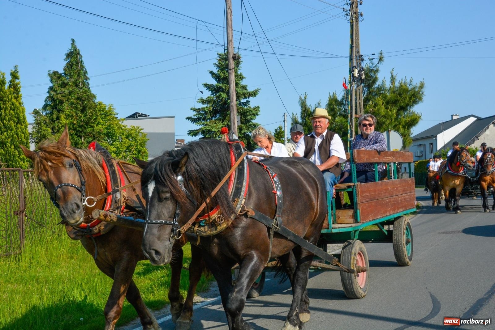 Zdjęcie w galerii na portalu naszraciborz.pl: Przez pola bryczką i wierzchem. Procesja na św. Urbana w Kobyli [FOTO i WIDEO] wiadomości z regionu