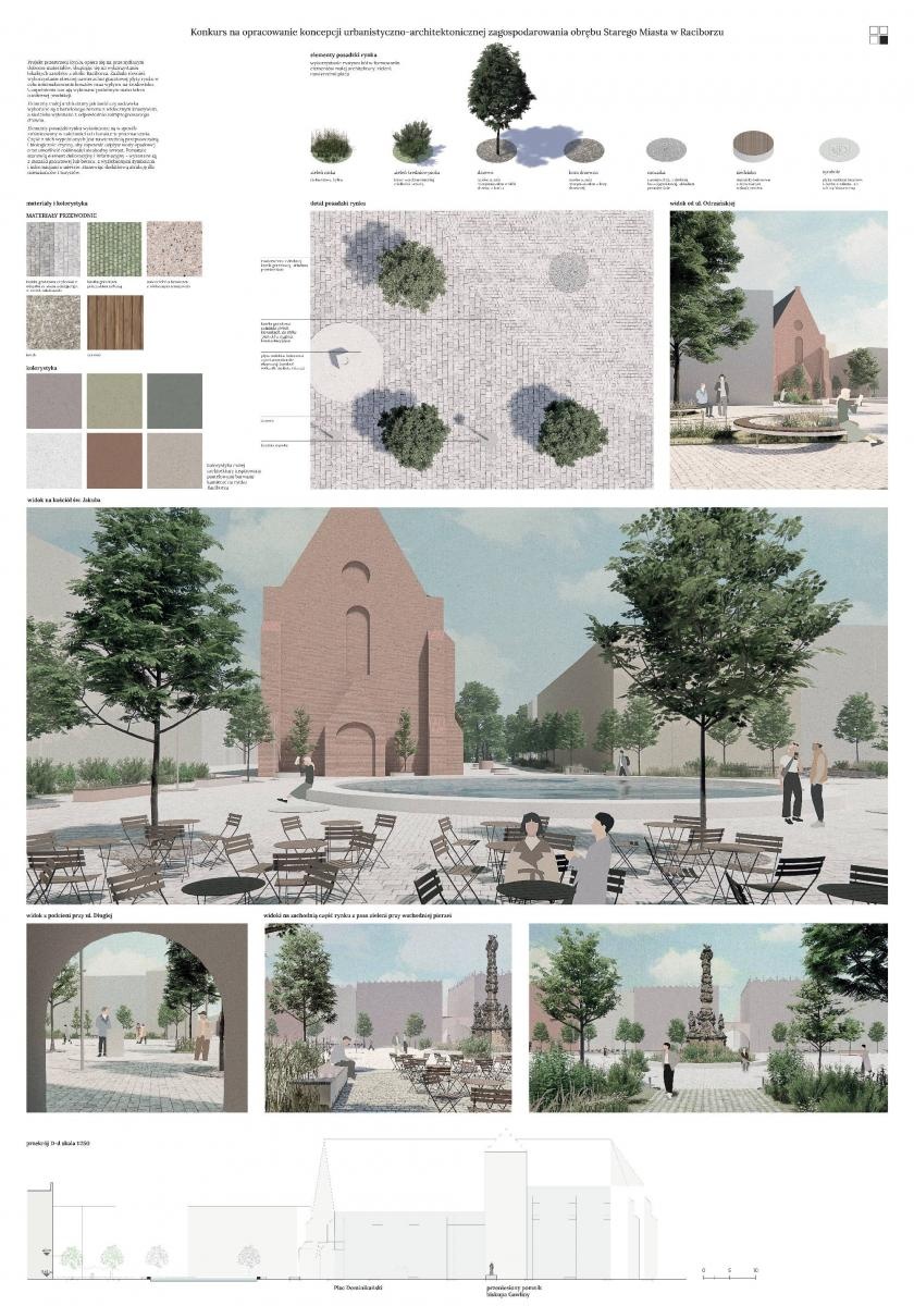 Zdjęcie w galerii na portalu naszraciborz.pl: Konkurs na zagospodarowanie raciborskiego Rynku - II NAGRODA [WIZUALIZACJE] wiadomości z regionu