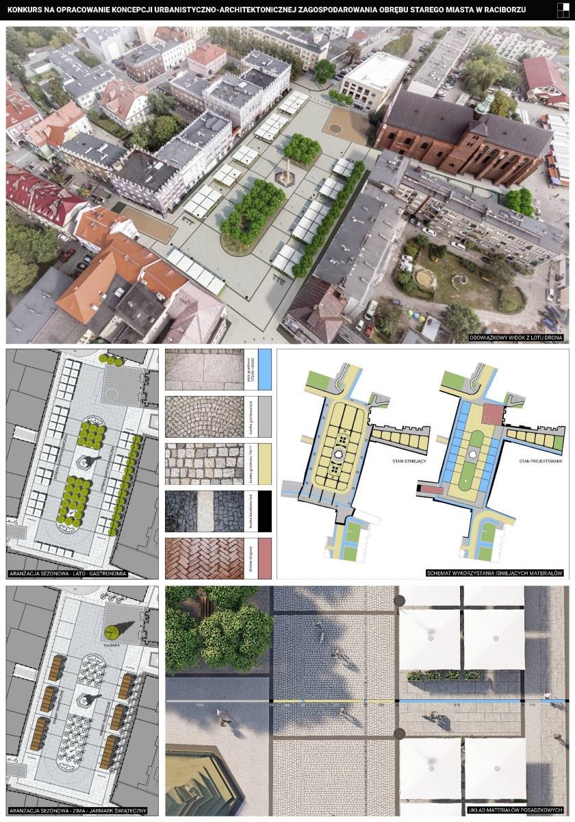 Zdjęcie w galerii na portalu naszraciborz.pl: Konkurs na zagospodarowanie raciborskiego Rynku - WYRÓŻNIENIE RÓWNORZĘDNE II wiadomości z regionu
