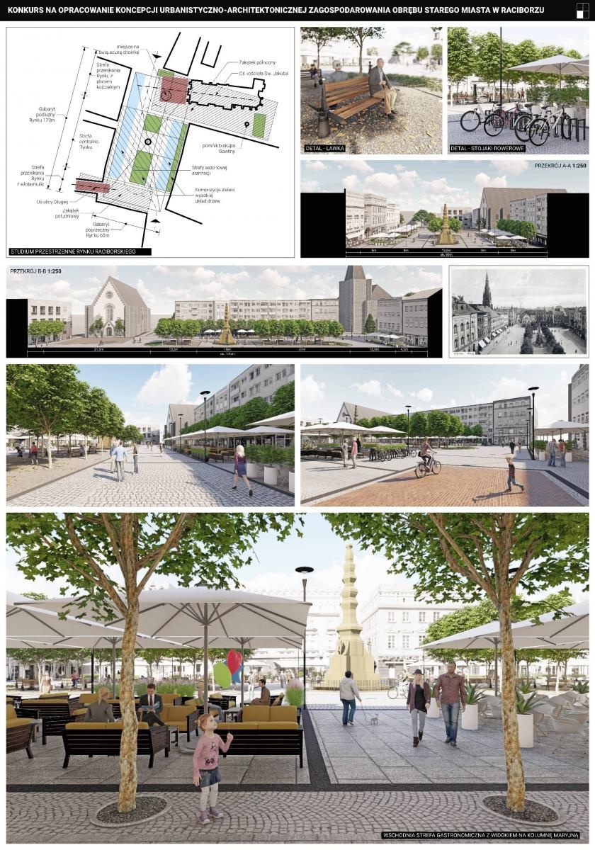 Zdjęcie w galerii na portalu naszraciborz.pl: Konkurs na zagospodarowanie raciborskiego Rynku - WYRÓŻNIENIE RÓWNORZĘDNE II wiadomości z regionu