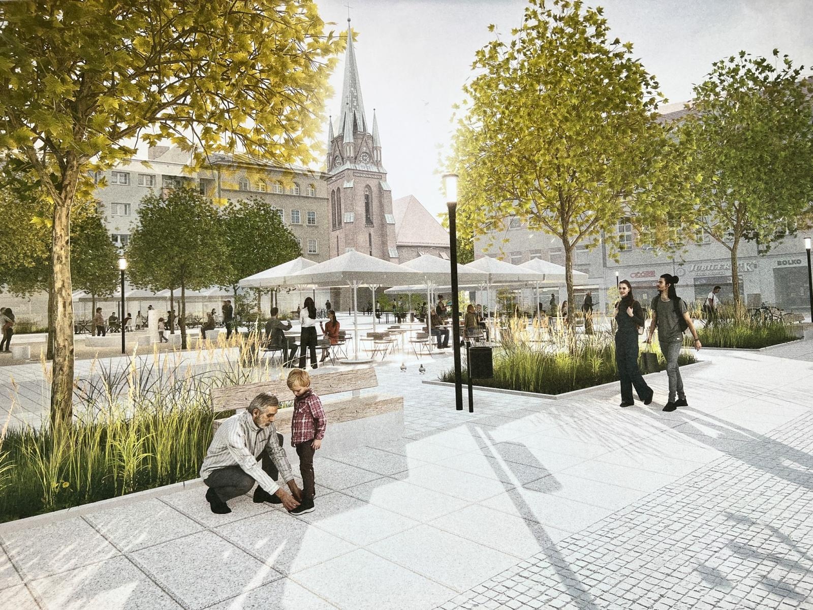 Zdjęcie w galerii na portalu naszraciborz.pl: Raciborski rynek przyszłości - są wizje, ale brakuje pieniędzy. Czy miasto stać na wydanie milionów wokół kolumny maryjnej? wiadomości z regionu