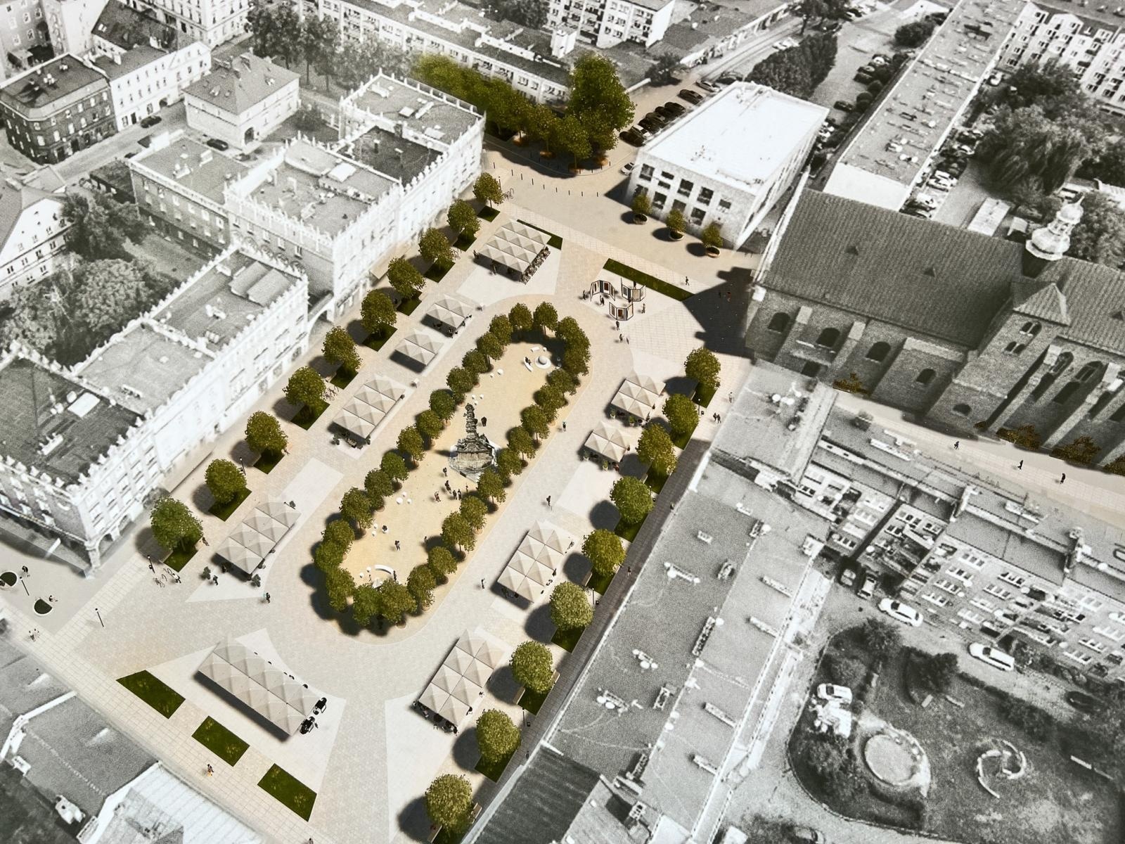 Zdjęcie w galerii na portalu naszraciborz.pl: Raciborski rynek przyszłości - są wizje, ale brakuje pieniędzy. Czy miasto stać na wydanie milionów wokół kolumny maryjnej? wiadomości z regionu