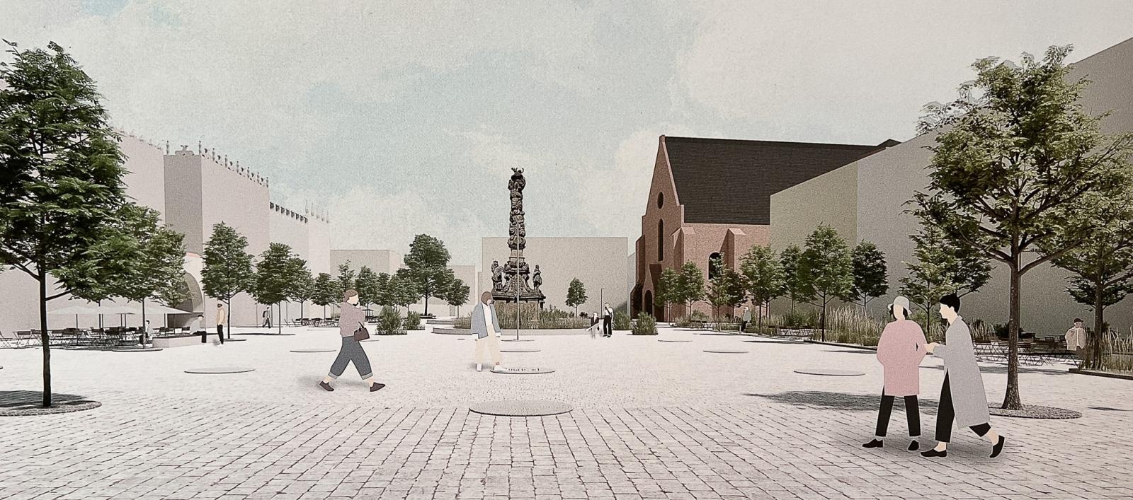 Zdjęcie w galerii na portalu naszraciborz.pl: Raciborski rynek przyszłości - są wizje, ale brakuje pieniędzy. Czy miasto stać na wydanie milionów wokół kolumny maryjnej? wiadomości z regionu