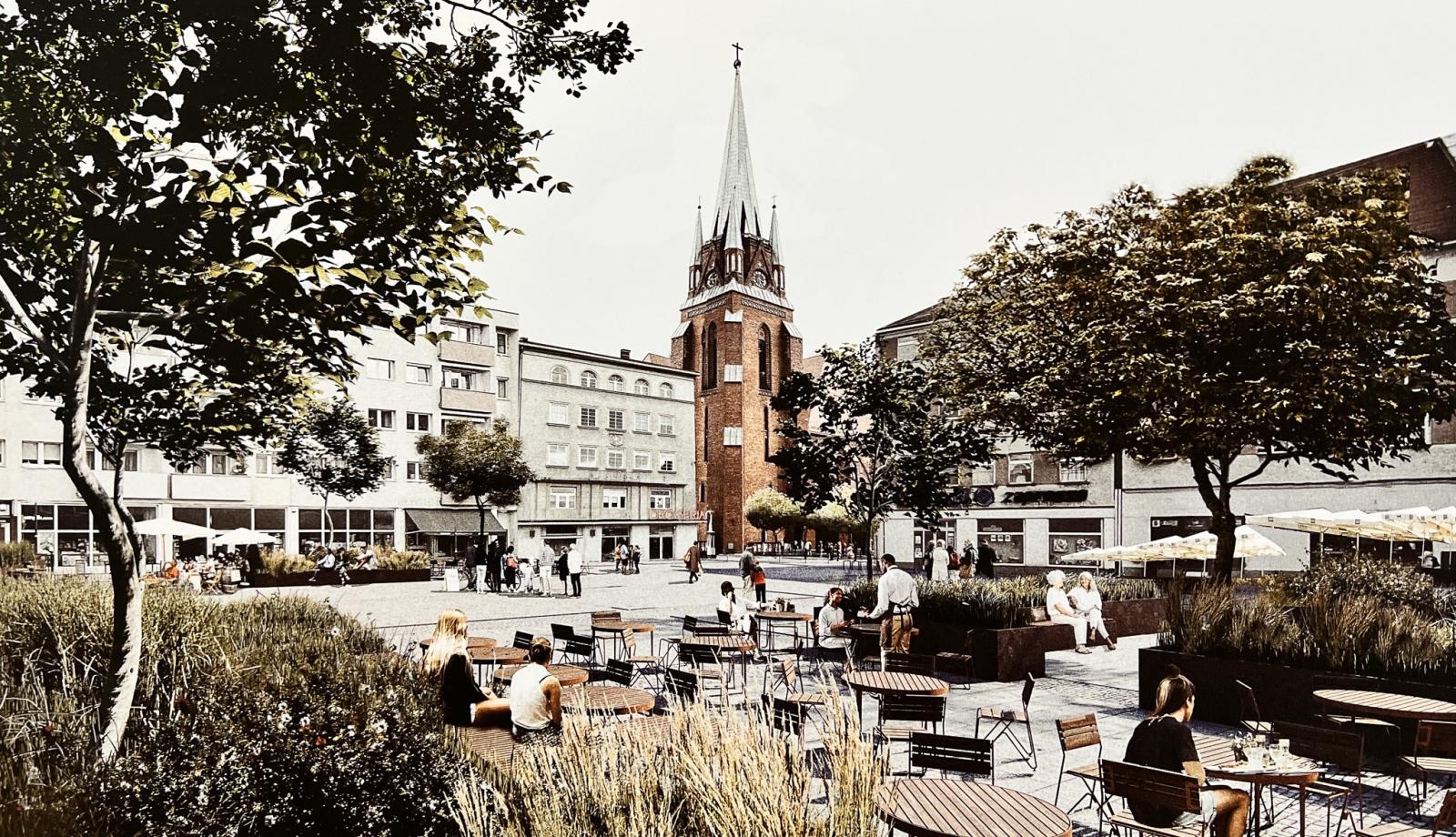 Zdjęcie w galerii na portalu naszraciborz.pl: Raciborski rynek przyszłości - są wizje, ale brakuje pieniędzy. Czy miasto stać na wydanie milionów wokół kolumny maryjnej? wiadomości z regionu