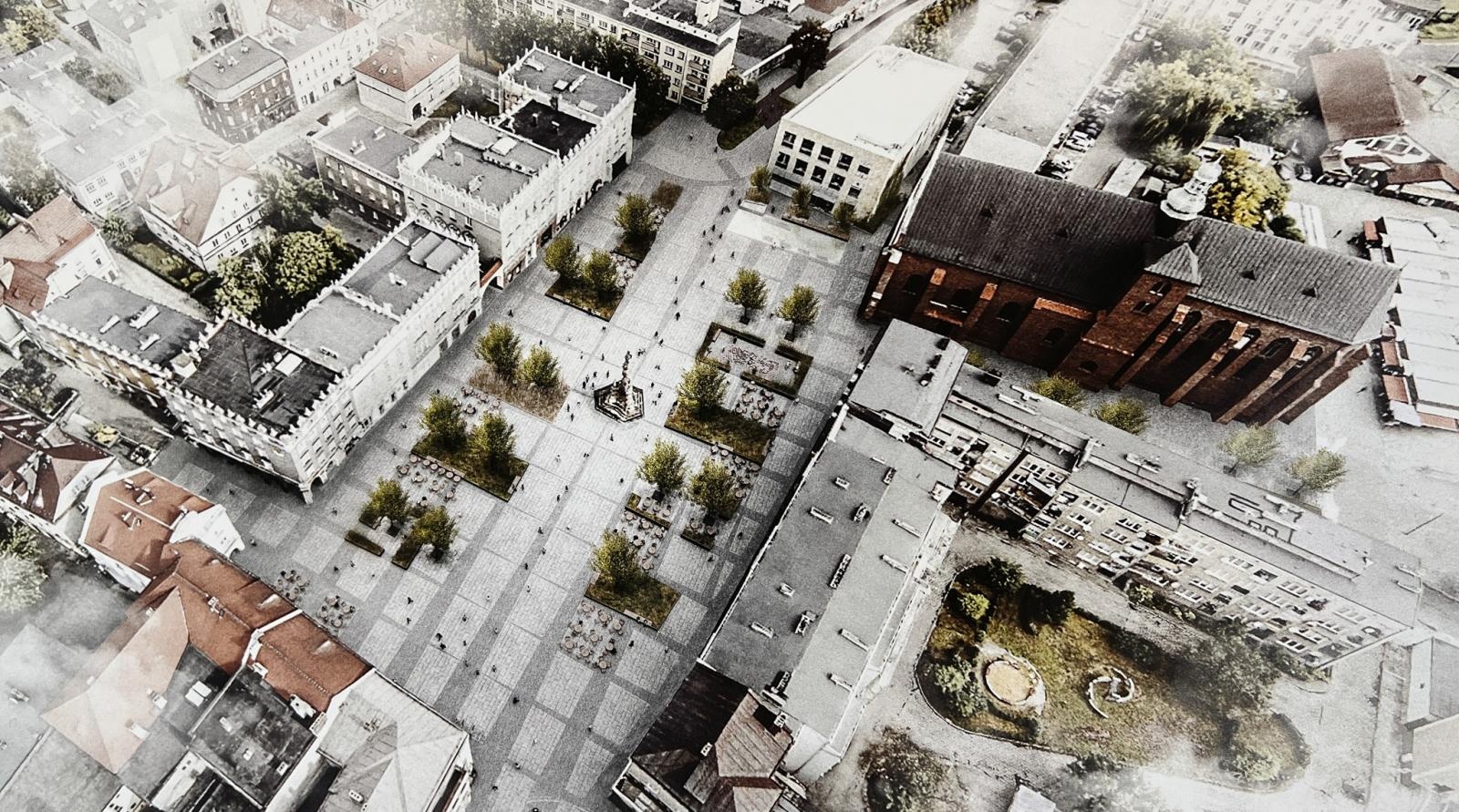 Zdjęcie w galerii na portalu naszraciborz.pl: Raciborski rynek przyszłości - są wizje, ale brakuje pieniędzy. Czy miasto stać na wydanie milionów wokół kolumny maryjnej? wiadomości z regionu