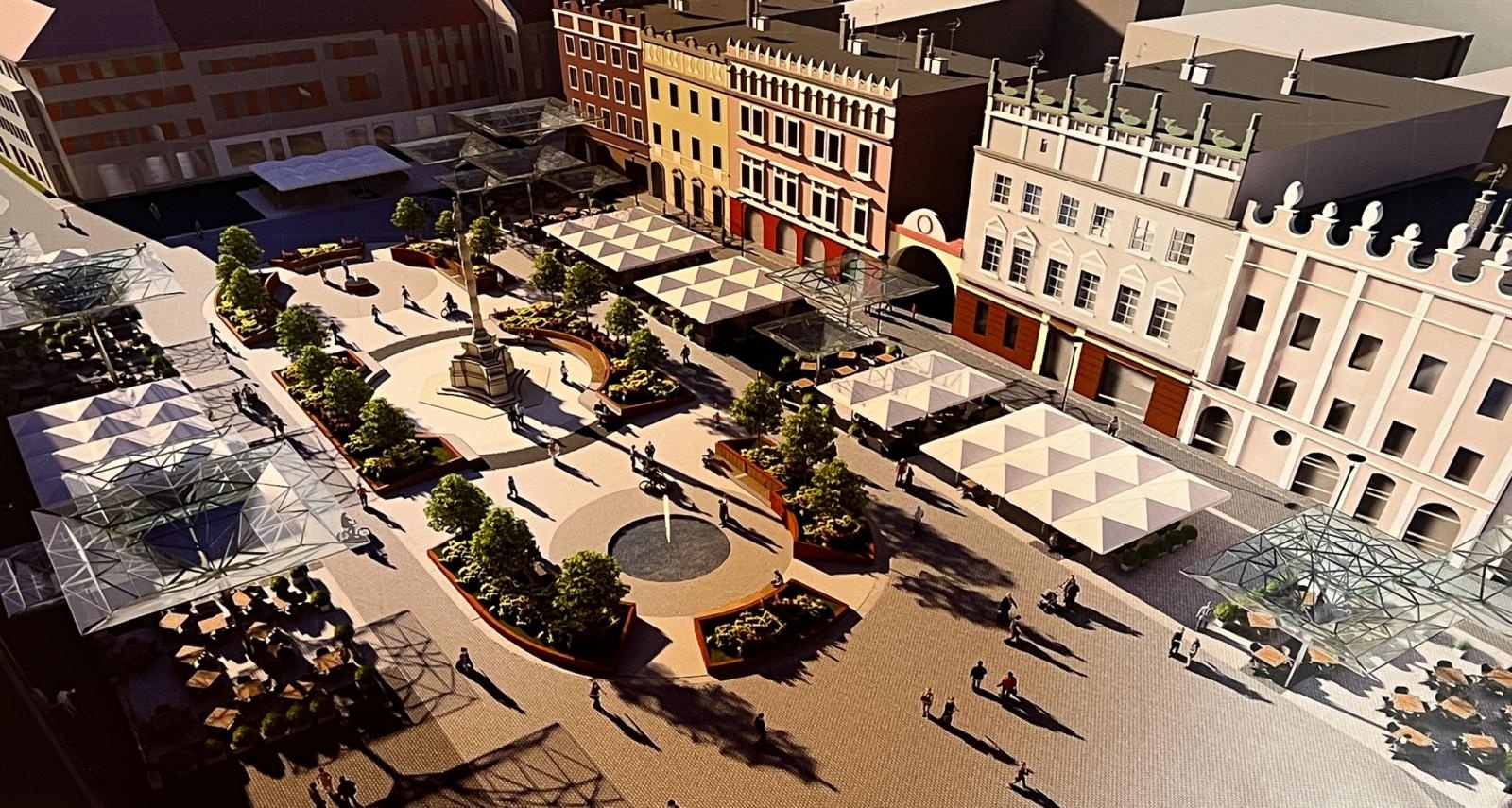 Zdjęcie w galerii na portalu naszraciborz.pl: Raciborski rynek przyszłości - są wizje, ale brakuje pieniędzy. Czy miasto stać na wydanie milionów wokół kolumny maryjnej? wiadomości z regionu