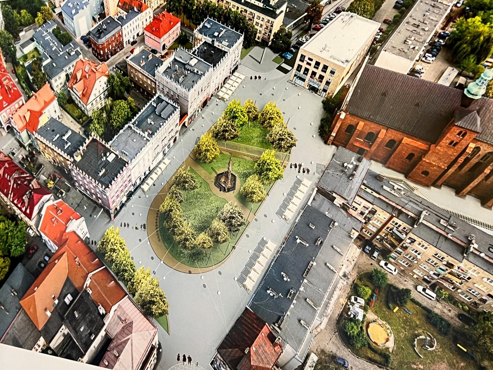 Zdjęcie w galerii na portalu naszraciborz.pl: Raciborski rynek przyszłości - są wizje, ale brakuje pieniędzy. Czy miasto stać na wydanie milionów wokół kolumny maryjnej? wiadomości z regionu