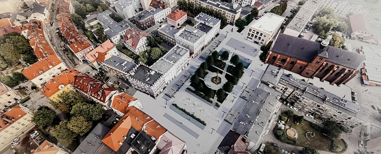 Zdjęcie w galerii na portalu naszraciborz.pl: Raciborski rynek przyszłości - są wizje, ale brakuje pieniędzy. Czy miasto stać na wydanie milionów wokół kolumny maryjnej? wiadomości z regionu